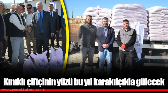 Kınıklı çiftçinin yüzü bu yıl karakılçıkla gülecek