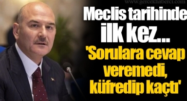 Meclis tarihinde ilk kez... 'Sorulara cevap veremedi, küfredip kaçtı'