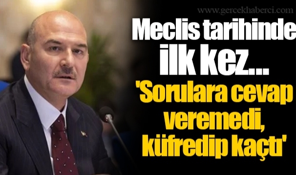 Meclis tarihinde ilk kez...  'Sorulara cevap veremedi, küfredip kaçtı'