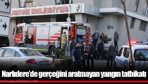 Narlıdere’de gerçeğini aratmayan yangın tatbikatı