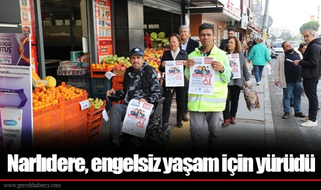Narlıdere, engelsiz yaşam için yürüdü
