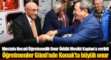 Öğretmenler Günü’nde Konak’ta büyük onur