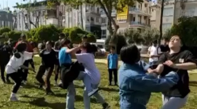 Ortaokul öğrencisi kızların parktaki kavgasına Milli Eğitim'den inceleme
