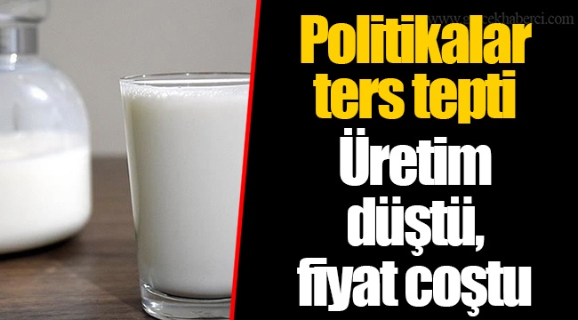 Politikalar ters tepti  Üretim düştü, fiyat coştu