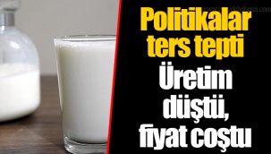 Politikalar ters tepti Üretim düştü, fiyat coştu