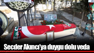Secder Akıncı’ya duygu dolu veda
