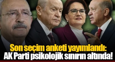 Son seçim anketi yayımlandı: AK Parti psikolojik sınırın altında!