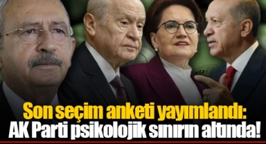 Son seçim anketi yayımlandı: AK Parti psikolojik sınırın altında!