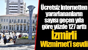 Ücretsiz internetten yararlananların sayısı geçen yıla göre yüzde 127 arttı