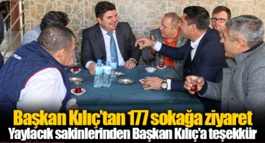 Yaylacık sakinlerinden Başkan Kılıç'a teşekkür
