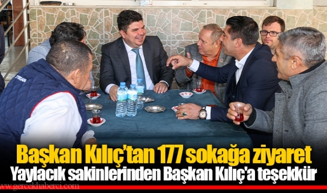 Yaylacık sakinlerinden Başkan Kılıç'a teşekkür