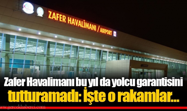 Zafer Havalimanı bu yıl da yolcu garantisini tutturamadı: İşte o rakamlar…