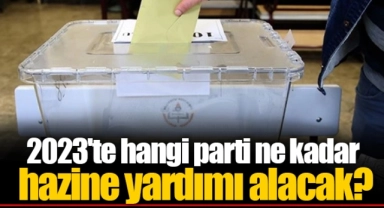 2023'te hangi parti ne kadar hazine yardımı alacak?