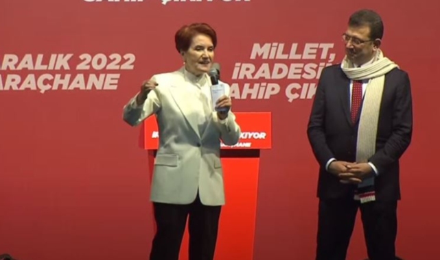 Akşener: Egemenlik kayıtsız, şartsız milletindir diyenler burada. Diyorsunuz ki; Saray sizinse Saraçhane bizimdir