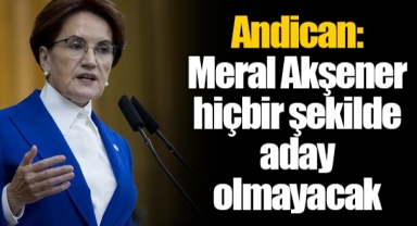 Andican: Meral Akşener hiçbir şekilde aday olmayacak