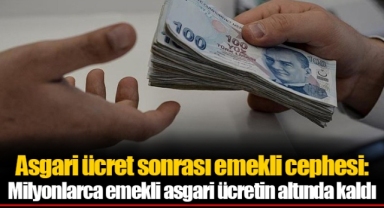 Asgari ücret sonrası emekli cephesi: Milyonlarca emekli asgari ücretin altında kaldı
