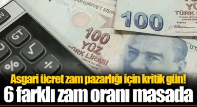 Asgari ücret zam pazarlığı için kritik gün! 6 farklı zam oranı masada