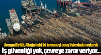 Avrupa Birliği, Aliağa’daki iki tersaneyi onay listesinden çıkardı: İş güvenliği yok, çevreye zarar veriyor…