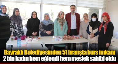Bayraklı Belediyesinden 51 branşta kurs imkanı