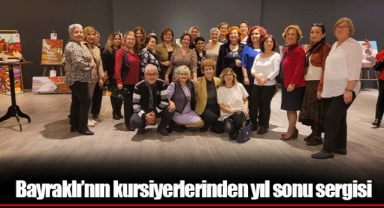 Bayraklı'nın kursiyerlerinden yıl sonu sergisi