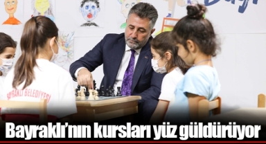 Bayraklı’nın kursları yüz güldürüyor