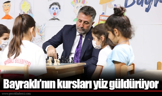 Bayraklı’nın kursları yüz güldürüyor