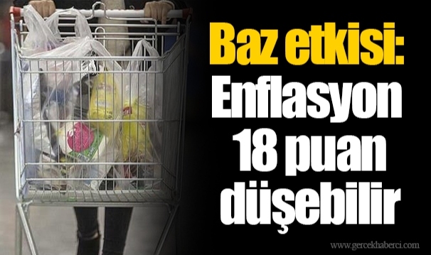 Baz etkisi: Enflasyon 18 puan düşebilir