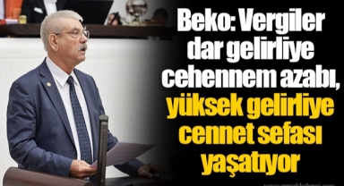 Beko: Vergiler dar gelirliye cehennem azabı, yüksek gelirliye cennet sefası yaşatıyor