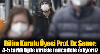 Bilim Kurulu Üyesi Prof. Dr. Şener: 4-5 farklı tipte virüsle mücadele ediyoruz