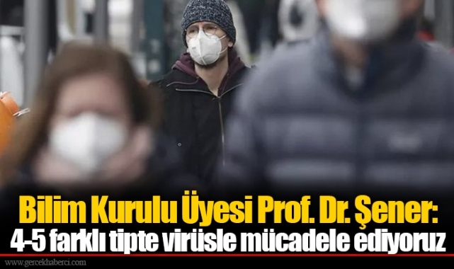 Bilim Kurulu Üyesi Prof. Dr. Şener: 4-5 farklı tipte virüsle mücadele ediyoruz
