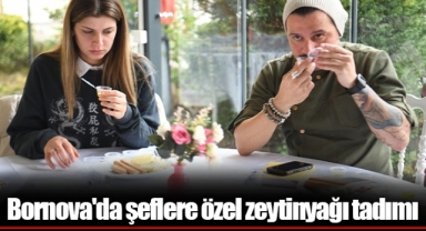 Bornova'da şeflere özel zeytinyağı tadımı