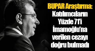 BUPAR Araştırma: Katılımcıların Yüzde 71’i İmamoğlu’na verilen cezayı doğru bulmadı