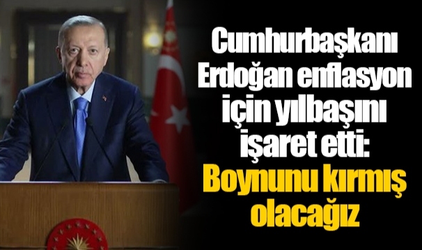 Cumhurbaşkanı Erdoğan enflasyon için yılbaşını işaret etti: Boynunu kırmış olacağız