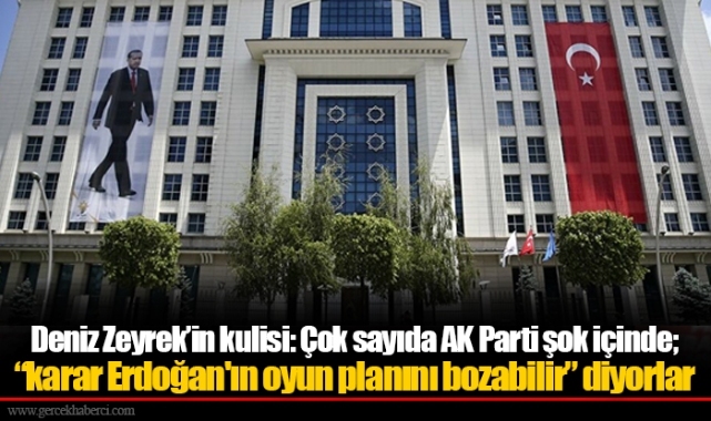 Deniz Zeyrek’in kulisi: Çok sayıda AK Parti şok içinde; “karar Erdoğan'ın oyun planını bozabilir” diyorlar