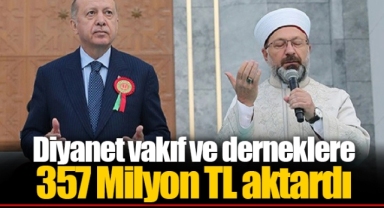 Diyanet vakıf ve derneklere 357 Milyon TL aktardı
