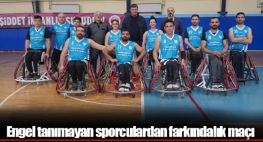 Engel tanımayan sporculardan farkındalık maçı