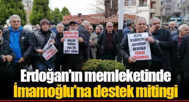 Erdoğan'ın memleketinde İmamoğlu'na destek mitingi