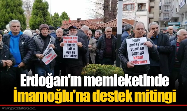 Erdoğan'ın memleketinde İmamoğlu'na destek mitingi