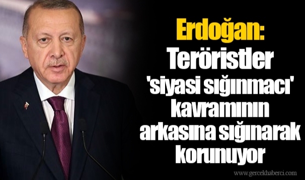 Erdoğan: Teröristler 'siyasi sığınmacı' kavramının arkasına sığınarak korunuyor