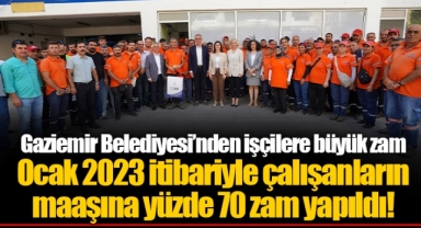 Gaziemir Belediyesi’nden işçilere büyük zam