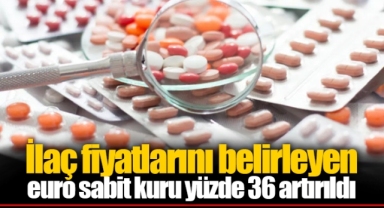 İlaç fiyatlarını belirleyen euro sabit kuru yüzde 36 artırıldı