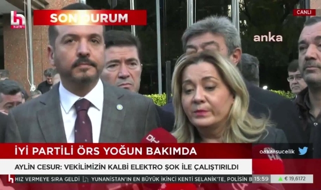 İYİ Partili Hüseyin Örs'ün kaldırıldığı hastane önünden açıklama: Vekilimizin kalbi elektro şok ile çalıştırıldı