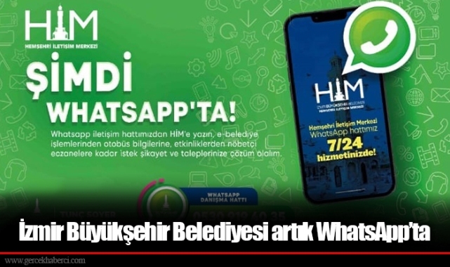 İzmir Büyükşehir Belediyesi artık WhatsApp’ta