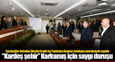 “Kardeş şehir” Karkamış için saygı duruşu