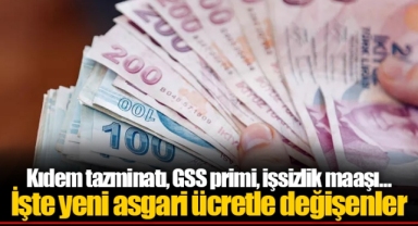Kıdem tazminatı, GSS primi, işsizlik maaşı... İşte yeni asgari ücretle değişenler