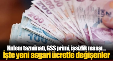 Kıdem tazminatı, GSS primi, işsizlik maaşı... İşte yeni asgari ücretle değişenler