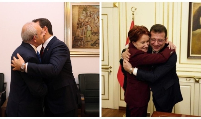 Kılıçdaroğlu ve İmamoğlu da sarıldı