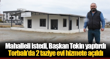 Mahalleli istedi, Başkan Tekin yaptırdı