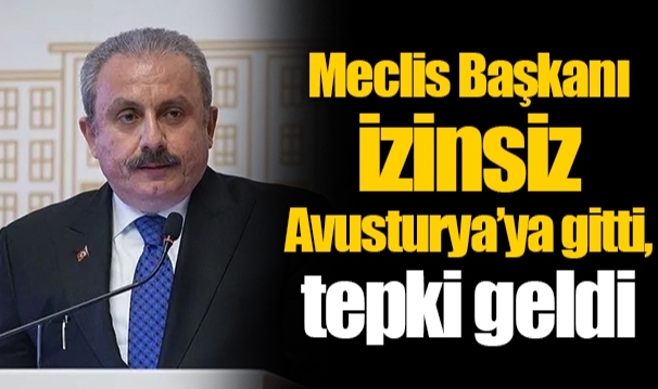 Meclis Başkanı izinsiz Avusturya’ya gitti, tepki geldi