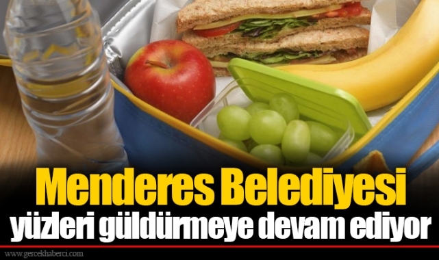 Menderes Belediyesi yüzleri güldürmeye devam ediyor